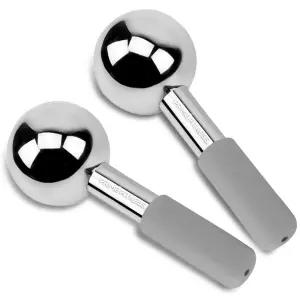 얼굴용 스 글로브 깨지지 않는 스틸 쿨링 롤러 크라이오 스틱 얼굴 목과 눈 마사지기 다크서클 퍼프 주름