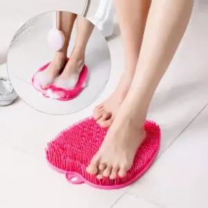 풋브러쉬매트 욕실 발세척 각질제거 실리콘 지압 발매트