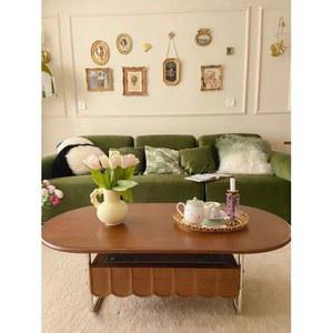 서랍형원목테이블 가정용 엔틱 사무실 아치형 사각 모던 베 티테이블 다용도 좌식테이블