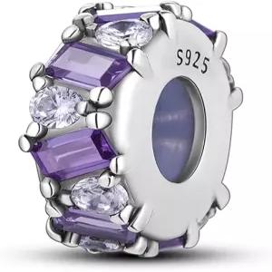 파르뮤즈 스토퍼 구슬 팔찌용 참 925 스털링 실버 2개 클립 론델 스페이서 쥬얼리 여성용