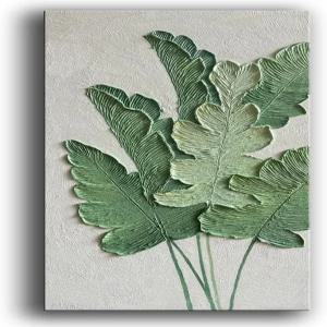 야셩 아트-캔버스 벽 아트와 3D 핸드 페인팅 텍스처링 모던 대형 유화 거실 침실 다이닝 데코(24x48인치