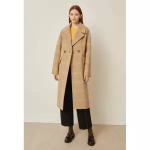 JJ지고트 백 벨트 울 체크 더블 코트GMCA0CTR4 989634