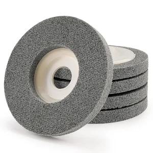 앵글 그라인더 스테인리스 스틸 알루미늄 금속 목재용 5팩 1/2인치 나일론 섬유 연마 휠 샌딩 디스크 버핑