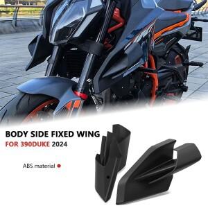 윙렛 페어링 사이드 다운포스 네이키드 스포일러 고정 윙 디플렉터 바이크 오토바이 액세서리 390Duke 390