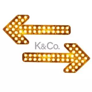 차량용 방향지시등 고속도로 알림등 도로 LED 램프 방향