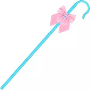 여성 할로윈 파티 코스프레를 위한 셰퍼드 스태프와 보우 타이 후크 지팡이