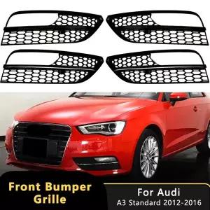 호환  허니콤 육각형 메쉬 프론트 안개등 그릴 아우디 A3 스탠다드 범퍼 2012-2016 램프 그릴 커버 8V38076