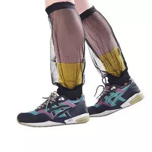 야외 활동 다리 보호대 고탄력 메쉬 가벼운 등산 다리 보호대 여름 벌레망 방충망 사다리 다리망 등산용