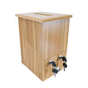 원목 헌금함 기부금 봉헌 열쇠 자물쇠 십일조 원목헌금함 주머니 상자 본품 저금통 모금