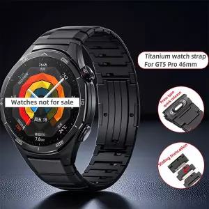 호환  2025 화웨이 남성용 46mm GT5 Pro 팔찌 시계 GT5 Pro 스마트 시계 티타늄 퀵 릴리스 손목 밴드 용 새