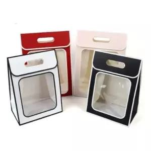 선물용 투명 박스 손잡이형 백 상자