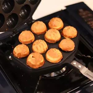 양면 호두과자 팬 틀 기계 10구 합금 특수 코팅 휀 베이킹도구 킹팬 간식만들기