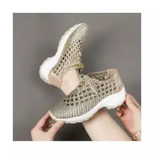 올요아 여친 캐주얼 여름 웨지힐 통기성 가죽 키작녀 펀칭 리얼 샌들 슈즈 통굽 웨지 메쉬 꾹5