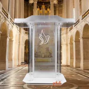 크리스탈 강대상 교회 본당 목사님 보면대 예배 성서