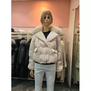 [에고이스트] 리얼 퍼 믹스 숏 다운 점퍼 EP4NZ-061 675260