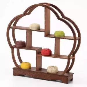 레트로 우드 전통 디저트 트레이 찻집 카페 한옥 다과 플레이팅