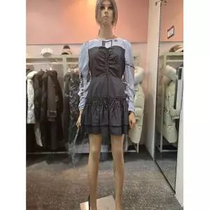 [에고이스트] 프린팅 소재믹스 셔링 볼륨원피스 ER1WO-260 675235