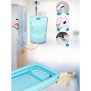 욕조 마비 패드 펌프 이동식 샤워기 복지용구 간이 용 변기