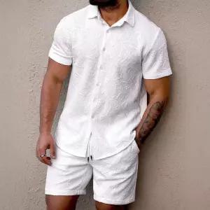 썬더볼츠 남친 남성 캐주얼 투피스 트레이닝복 반팔세트 반팔 셔츠 반바지 KKE1