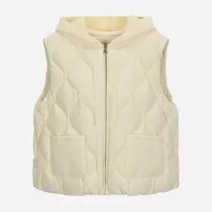 써스데이아일랜드 니트 후드 덕 다운 베스트 T258MVT275W 990139