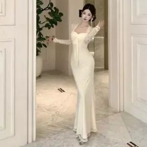 앤트맨 원피스 여사친 롱 가을 페이크 투피스 레이스 끈 힙업 OPH3