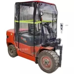 지게차 커버 덮개 보호 방풍 방한 나노 운전석 한파 포크레인 카바 캐노피 먼지막이 크레인