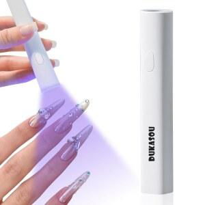 젤 폴리쉬용 두카소 휴대용 미니 LED 네일 램프 빠른 경화 가정용 DIY 매니 아트를 위한 무선 충전식 USB 드라이어
