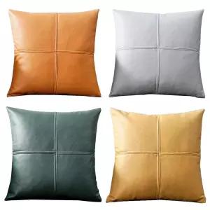 소파가죽쿠션 직사각 베개 북유럽쿠션 의자 베색