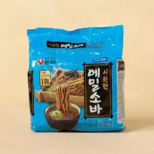 [농심] 메밀소바면 5입 635g (127g5입)