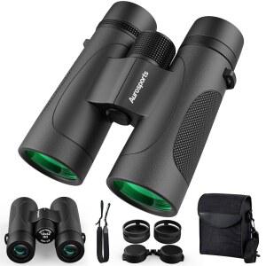 12X42 고전력 쌍안경 BAK4 질소 조류 프리즘 IPX7 블랙으로 퍼지 HD 방수 AURO스포츠 관찰 사냥을 장거리 위한