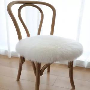 호주 천연 양털 원형 게이밍 방석 책상의자 수험생