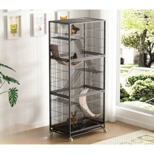 케 슈가글라이더 친칠라 60cm 55x38x60cm 2단 애완 은신처 하우스 사육장