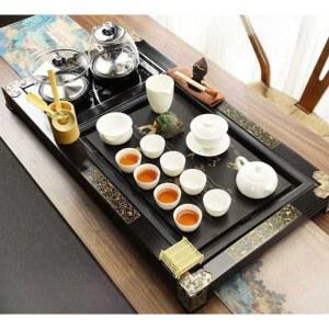 찻잔 티팟 트레이 티포트 백자 차받침 차도구 스테인리스 주방 캠핑용 다기 쇼디안