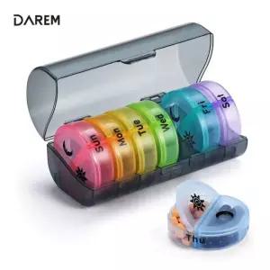 세븐데이즈 요일별 알약케이스 휴대용 약통 컬러 RWAF228013