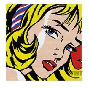 티앤 보석십자수 헤어리본소녀 보석십자수스티커