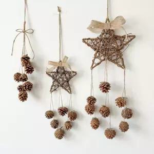 인테리어 모빌 소품 만들기 오너먼트 트리 솔방울모빌