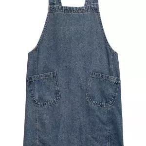 청 데님앞치마 남자앞치마 에이프런 바리스타 인스타 남자 제작 앞치마 빈