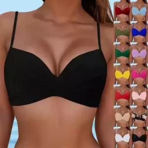 여성 왕가슴 체형커버 D컵 빅컵 수영복 상의 브라