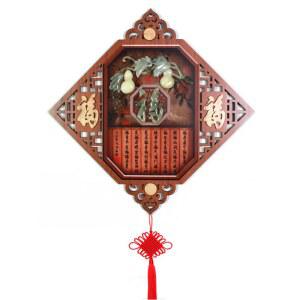 집 장 소품 인테리어 오른쪽 홍매 공예 차이나타운 년여유 해마다 벽화 원형 모양