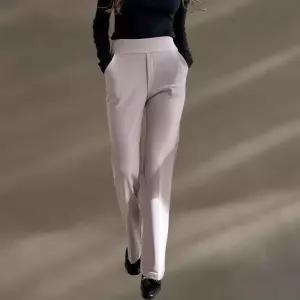 [신상오픈런]여성 겨울용 슬림핏 부츠컷 기모 안감 하이웨이스트 슬랙스 (42636565)