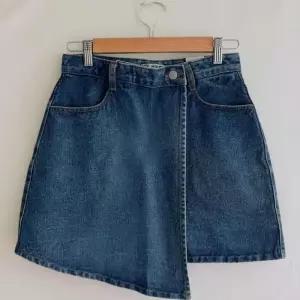 [신상오픈런]여자 언발 컷팅 청치마바지 A라인 빅사이즈 미니스커트 (40724066)