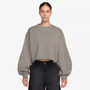 긴팔티 RQA IF1007-016 조던 플라이트 플리스 모드 크롭 크루넥 스웨트셔츠