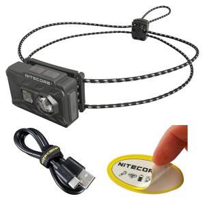 니테코어 NU20 클래식 초경량 램프 360루멘 USB C 충전식 경량으로 배낭여행 캠핑 보조 흰색 및 빨간색 조명으로 러닝 가능