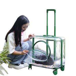 투명 고양이 이동장 튼튼 공기환기 쿠폰 유모차 켄넬 이하 외출