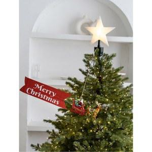 트리 회전산타 장식 꾸미기 장 인형 토퍼 회전 선물 공예 클로스 전기 트리장식 빛나는