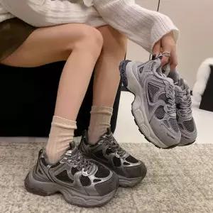 키체샵 여친 망사 가을 운동화 러닝화 키높이 플랫폼 송편 HO3