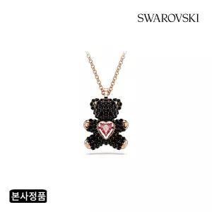 스와로브스키 브랜드관 [본사정품/쇼핑백증정] Teddy Heart 블랙 목걸이 5693623