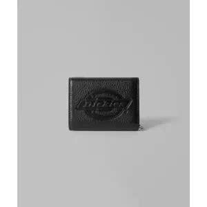 [매장정품] 디키즈 카우 레더 3단 지갑 Black DIKU242LAWL010BK