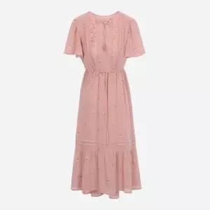 [백화점 정품] 써스데이아일랜드 쉬폰 플라워 전판 자수 원피스 T256MOP141W