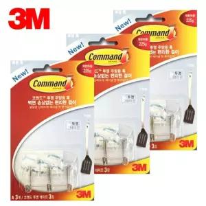 스틸 쓰리엠 후크 벽걸이 고리 9개 벽고리 코맨드 주방용품